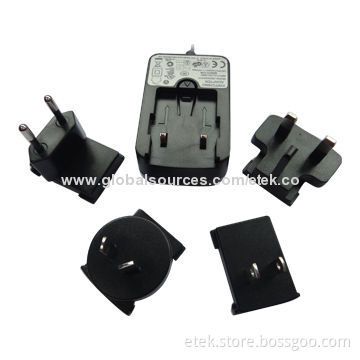 10W Series Power Adapters, Universal Plugs for AU, US, EU, BS, High-reliability